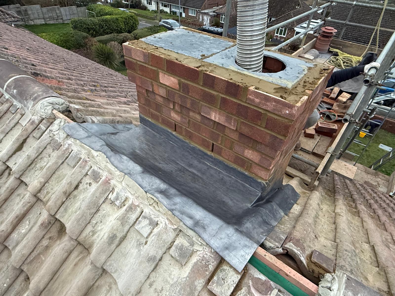 Roof leadwork and lead flashing repairs in Eastbourne